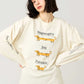 Painted Nagasugiru Inu | Oversized Long-Sleeved T-Shirt