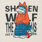 Shonen Wolf A | Pigment Oversized Long Sleeve T-Shirt