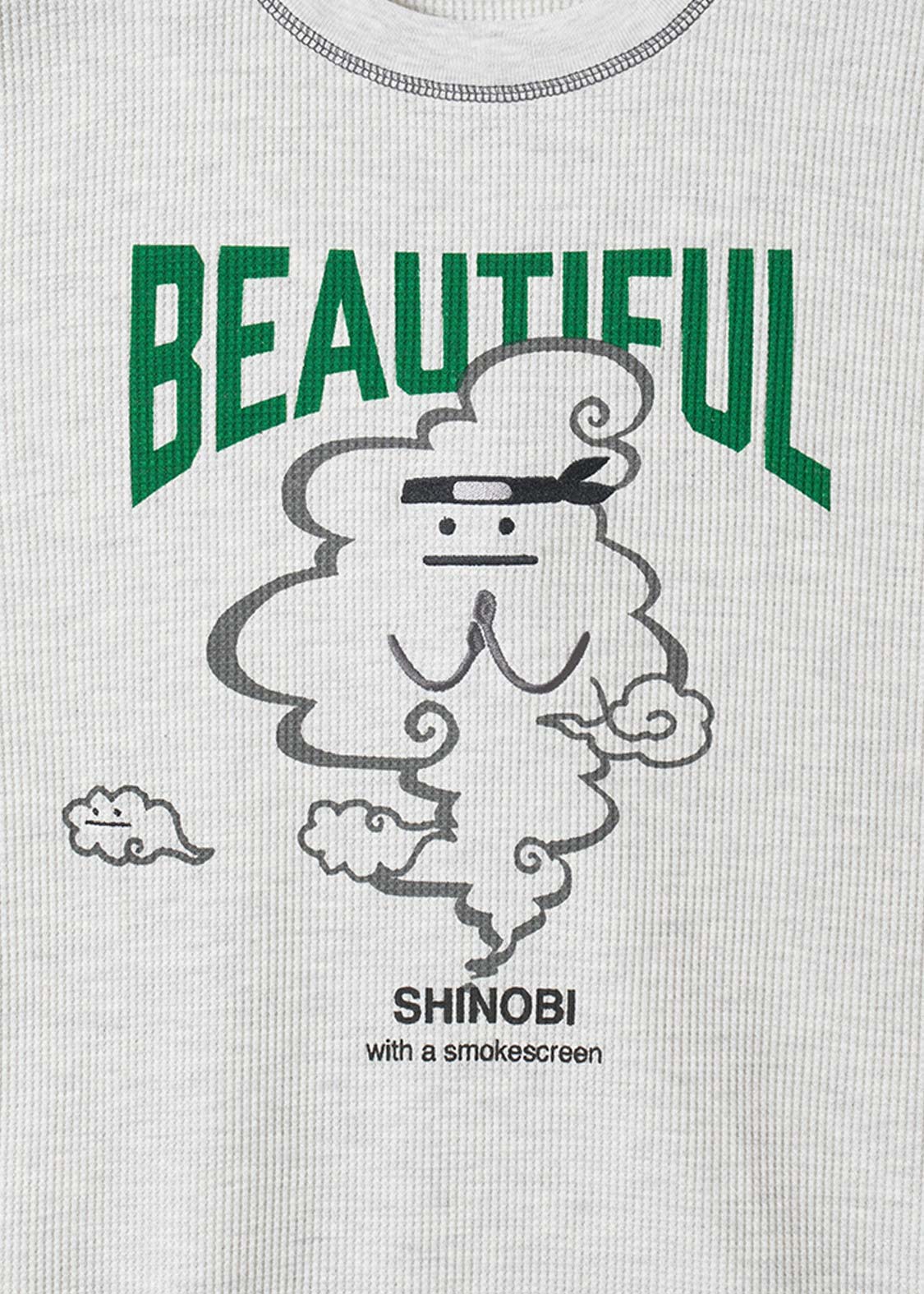 Beautiful Shadow Shinobi | Waffle Big Long Sleeve T-Shirt
