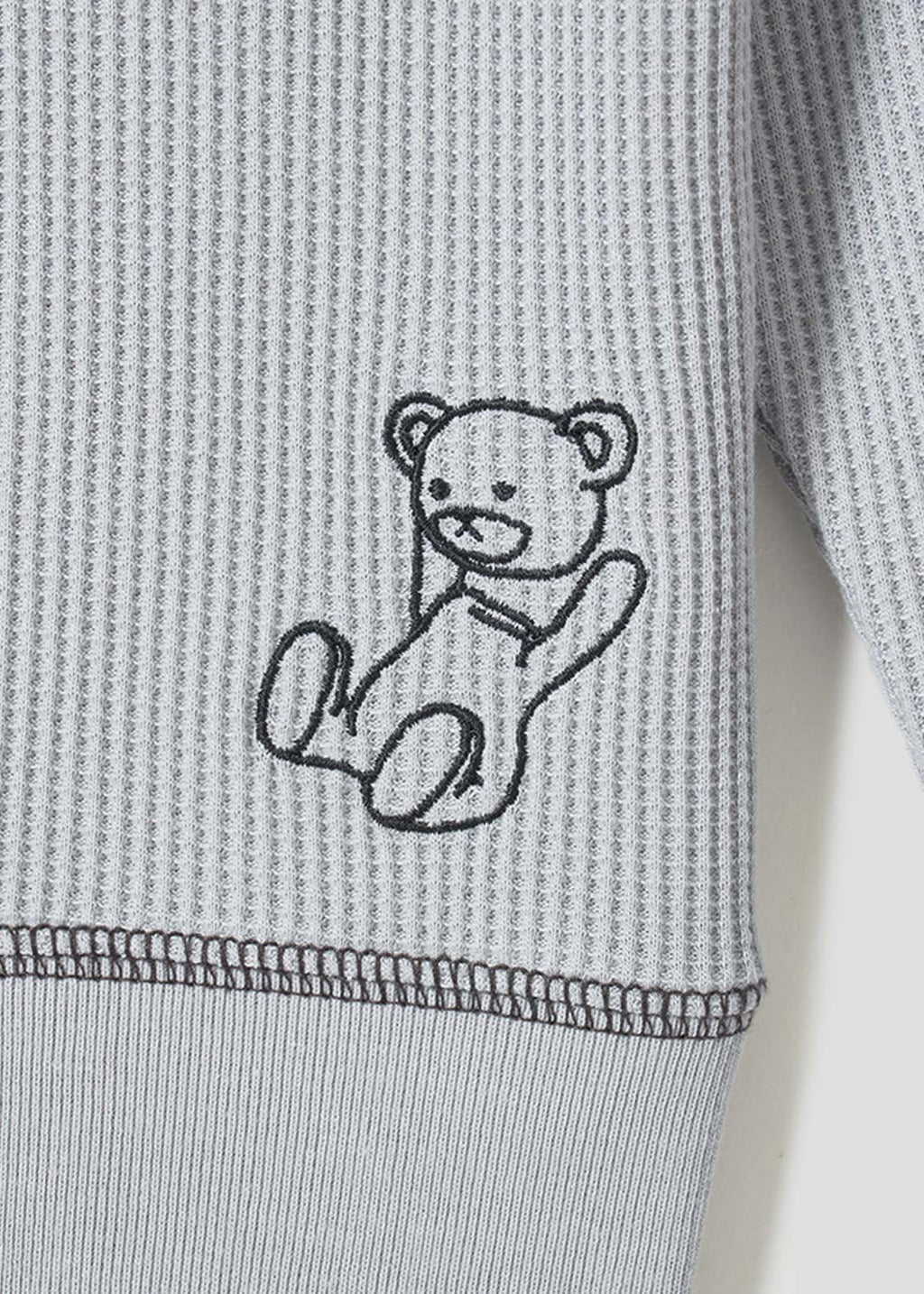 Control Bear | Waffle Big Long Sleeve T-Shirt