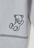 Control Bear | Waffle Big Long Sleeve T-Shirt