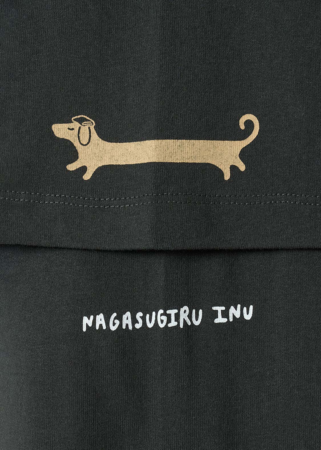 Nagasugiru Inu New York Time | Layered Oversized Long Sleeve T-Shirt