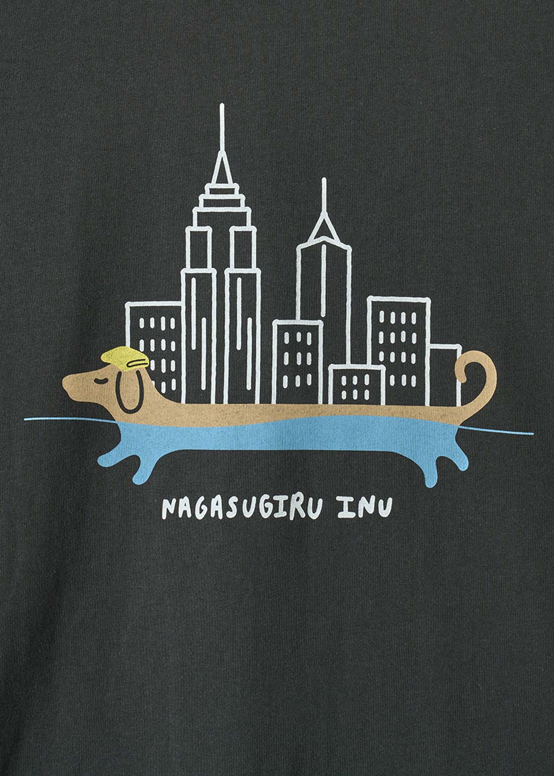 Nagasugiru Inu New York Time | Layered Oversized Long Sleeve T-Shirt