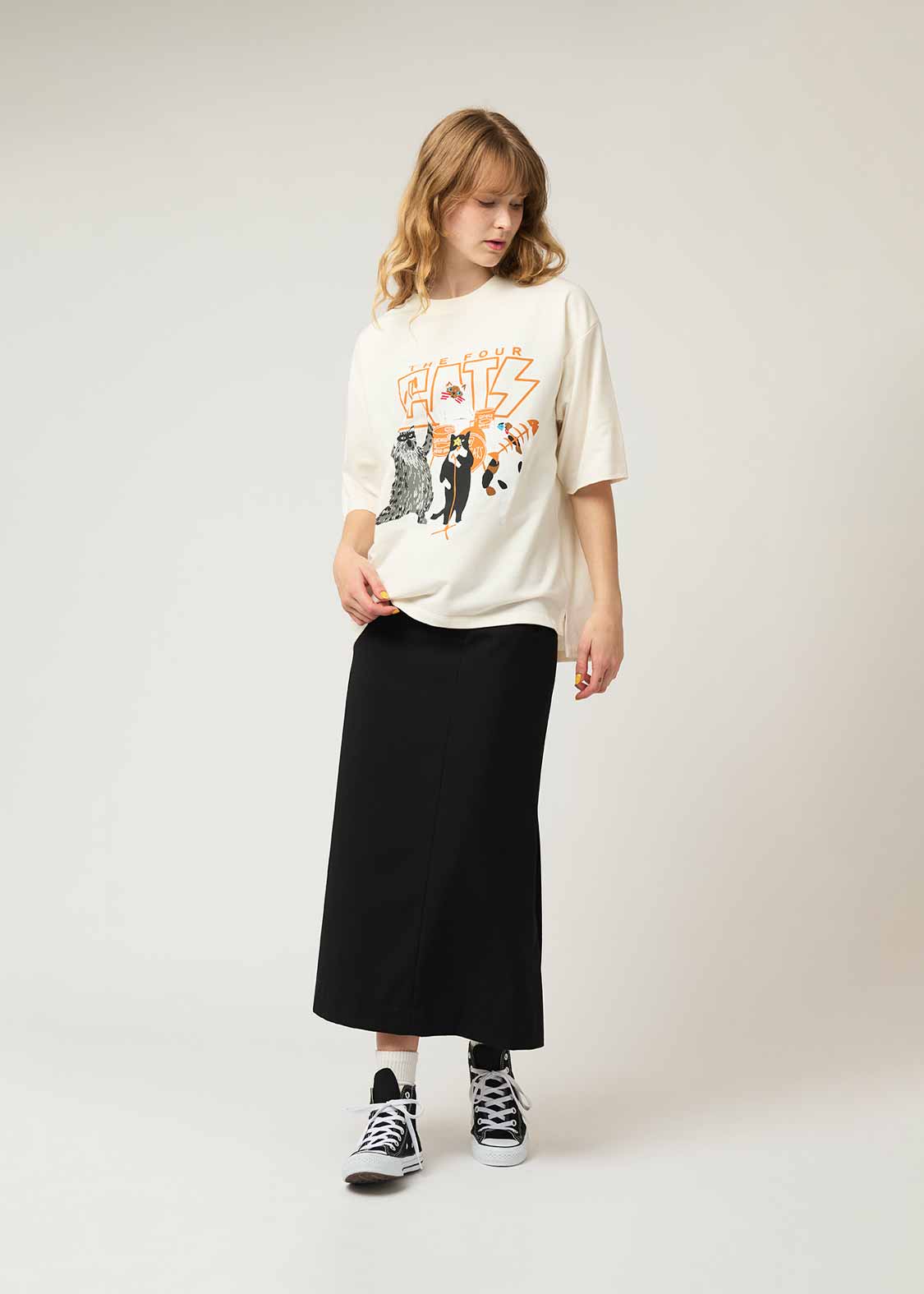 Big Silhouette Half Sleeve Tee (THE FOUR CATS Band)