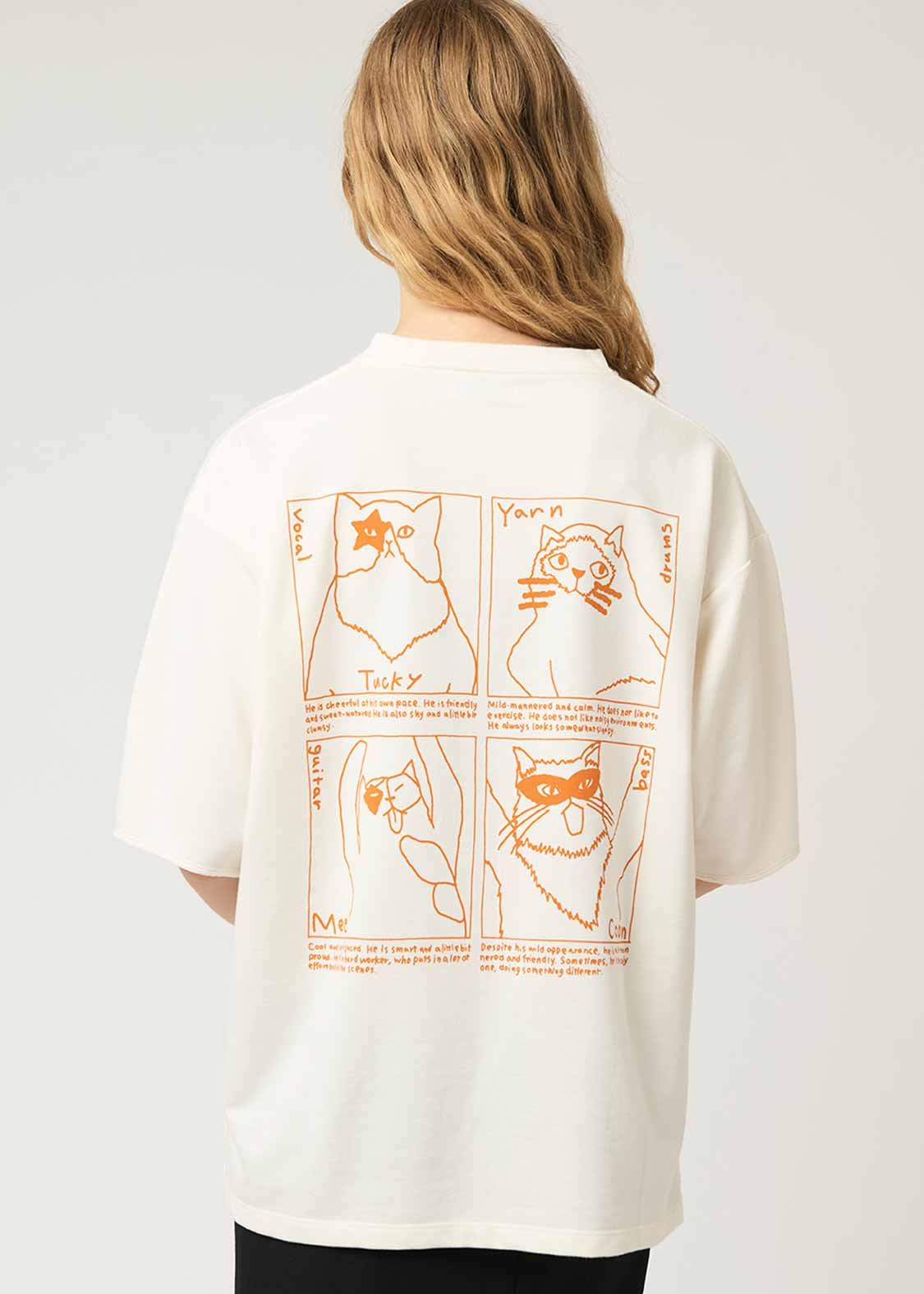 Big Silhouette Half Sleeve Tee (THE FOUR CATS Band)