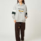 Painted Nagasugiru Inu | Half-Zip Sweatshirt