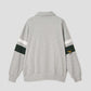 Painted Nagasugiru Inu | Half-Zip Sweatshirt
