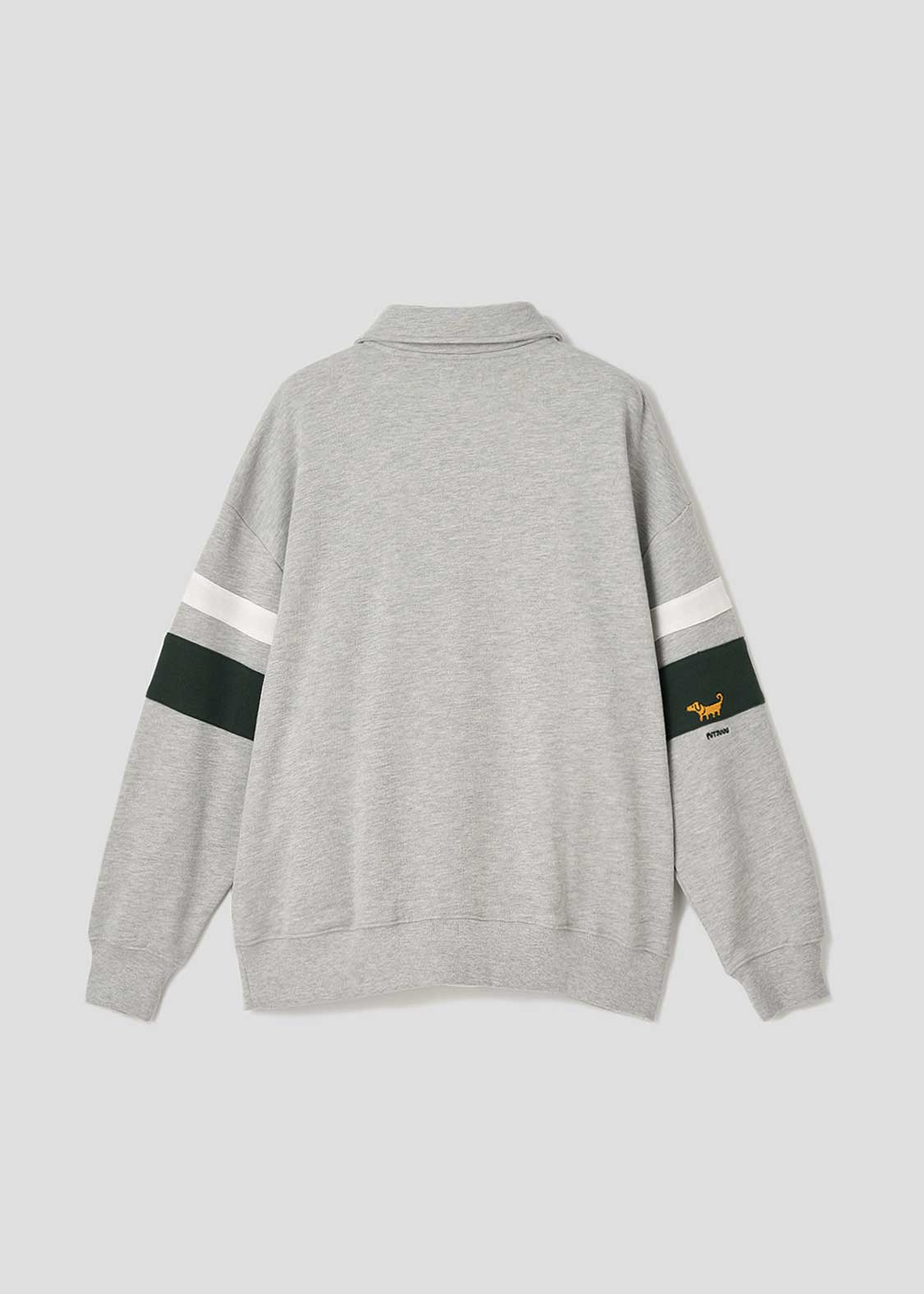 Painted Nagasugiru Inu | Half-Zip Sweatshirt