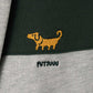 Painted Nagasugiru Inu | Half-Zip Sweatshirt