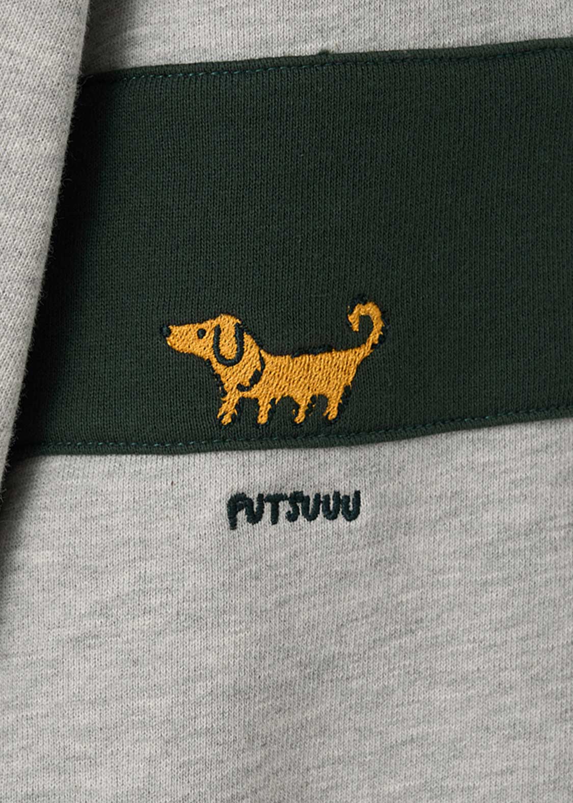 Painted Nagasugiru Inu | Half-Zip Sweatshirt
