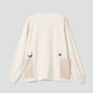 Nagasugiru Inu Ghost | Side Pocket Sweatshirt