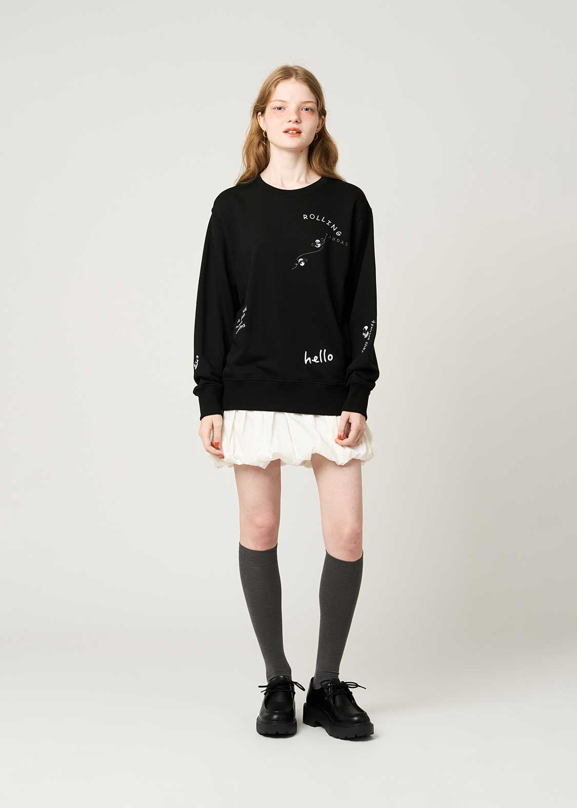 Rolling Pandas C | Fleece Sweatshirt