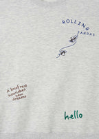 Rolling Pandas B | Fleece Sweatshirt