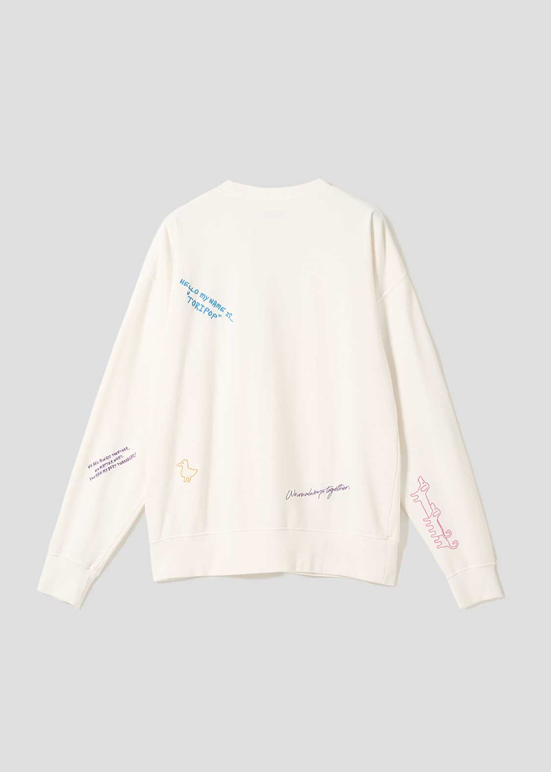 Nagasugiru Inu A | Pigment Fleece Sweatshirt