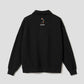 Ikaku Suwari B | Fluffy Fleece Collared Sweatshirt