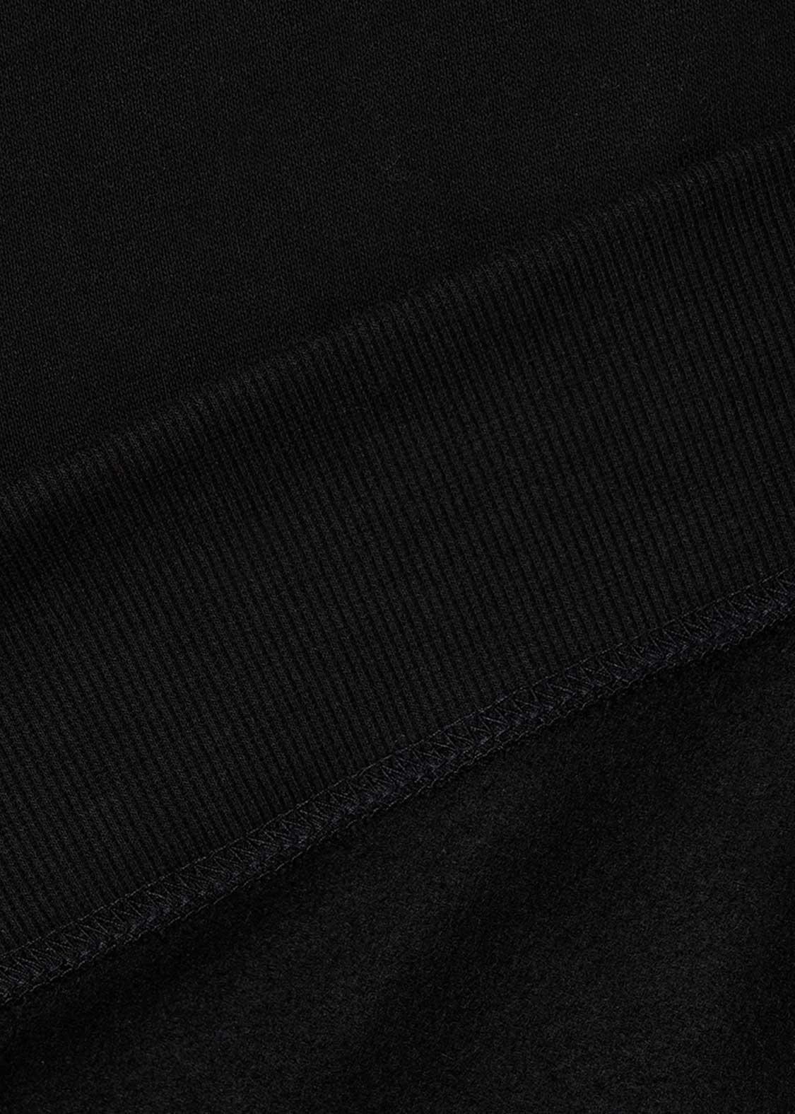 Ikaku Suwari B | Fluffy Fleece Collared Sweatshirt