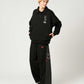 Ikaku Suwari B | Fluffy Fleece Collared Sweatshirt