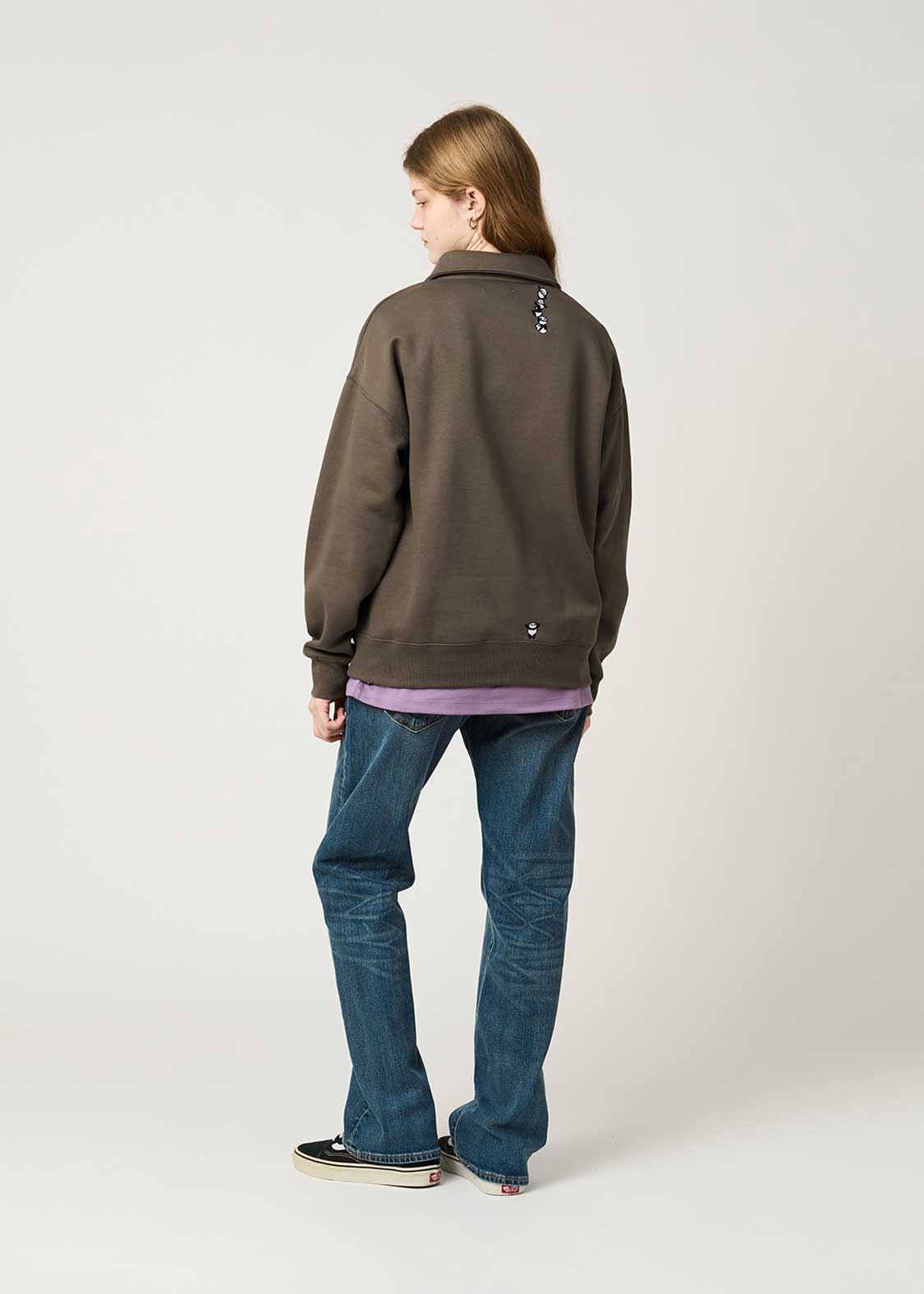 Rolling Pandas Kate | Fluffy Fleece Collared Sweatshirt