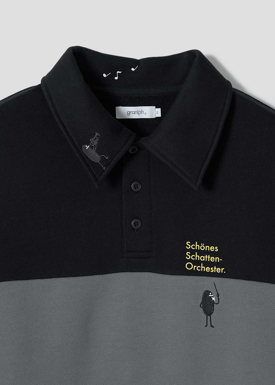 Beautiful Shadow Orchestra | Fuwakimo Fleece Collared Sweatshirt