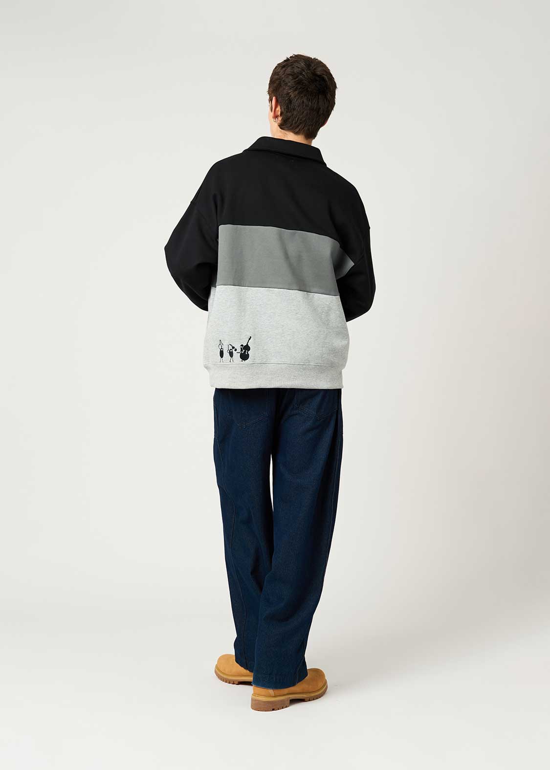 Beautiful Shadow Orchestra | Fuwakimo Fleece Collared Sweatshirt