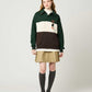 Ikaku Suwari | Fluffy Fleece Collared Sweatshirt