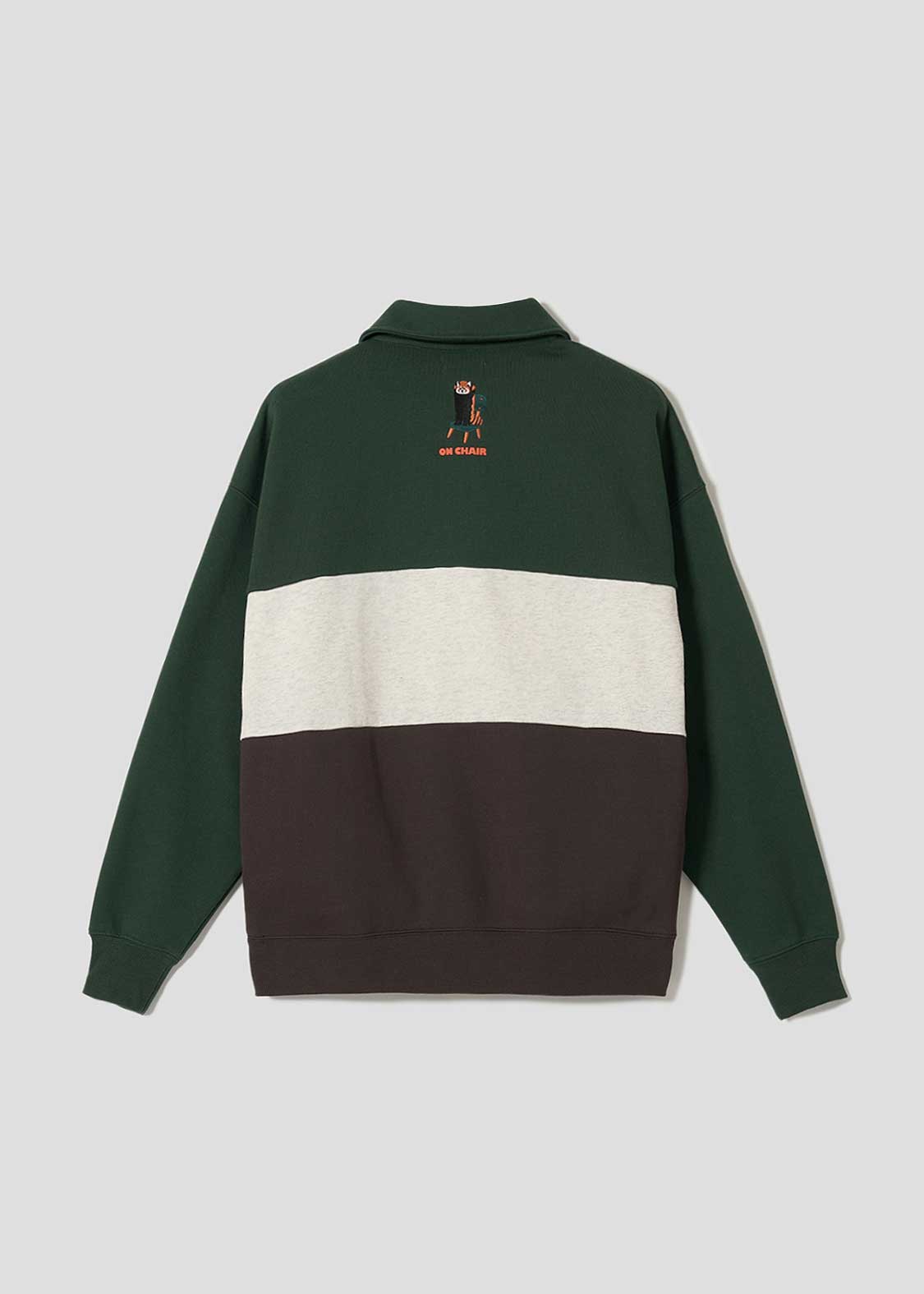 Ikaku Suwari | Fluffy Fleece Collared Sweatshirt