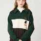 Ikaku Suwari | Fluffy Fleece Collared Sweatshirt