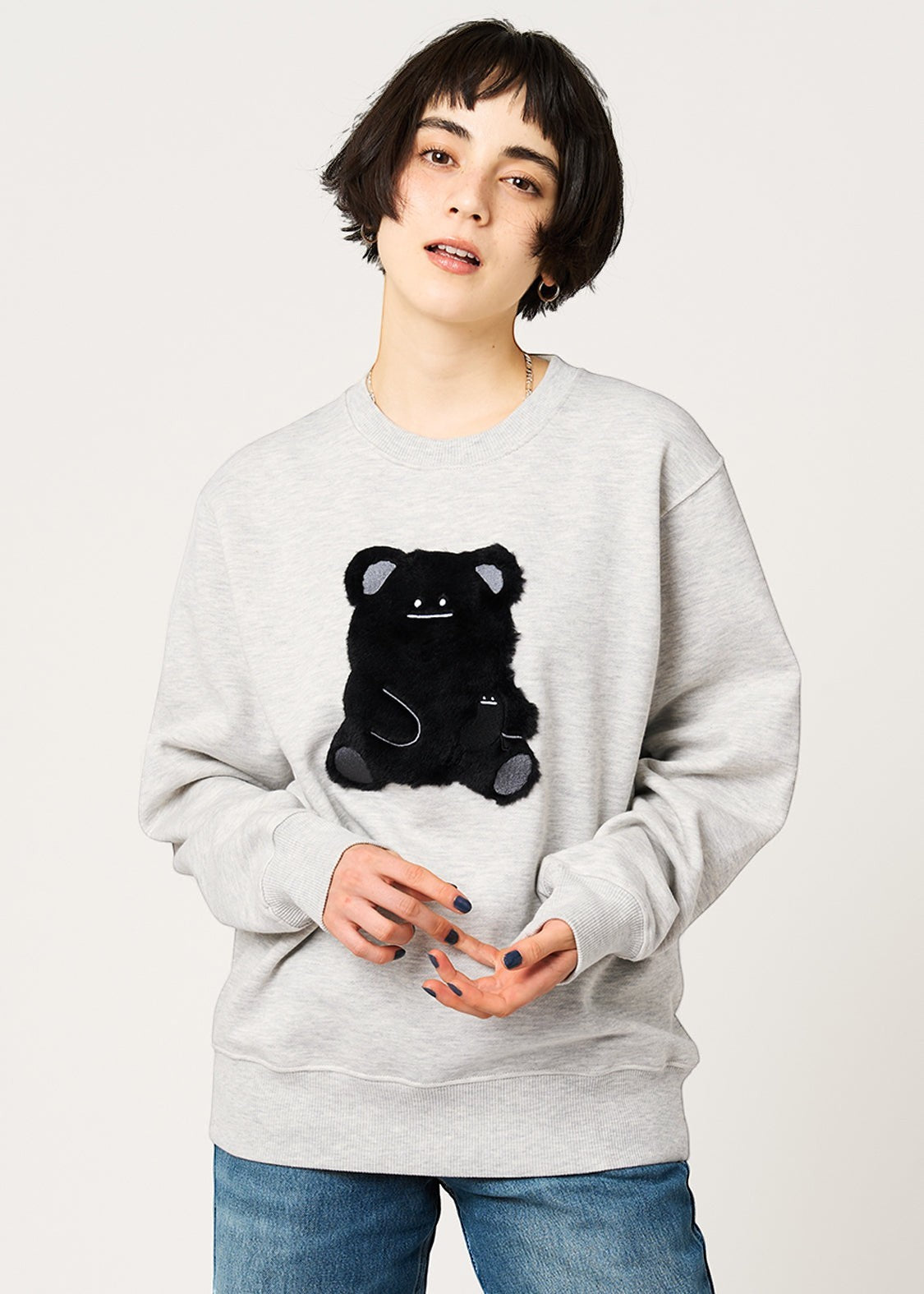 Fluffy Beautiful Shadow B | Fleece-Lined Sweatshirt