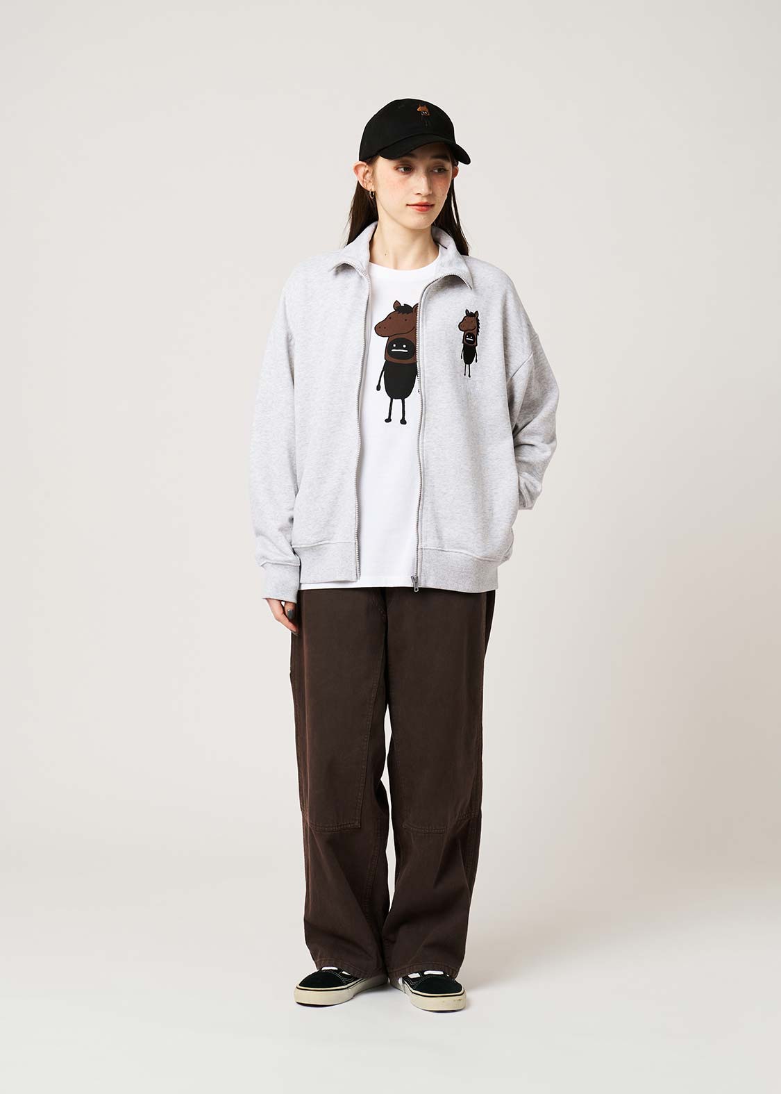 Beautiful Shadow Horse | Fleece Zip Sweatshirt