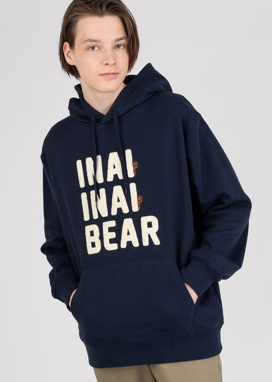 Graphic Long Sleeve Parka (Inai Inai Bear 2)