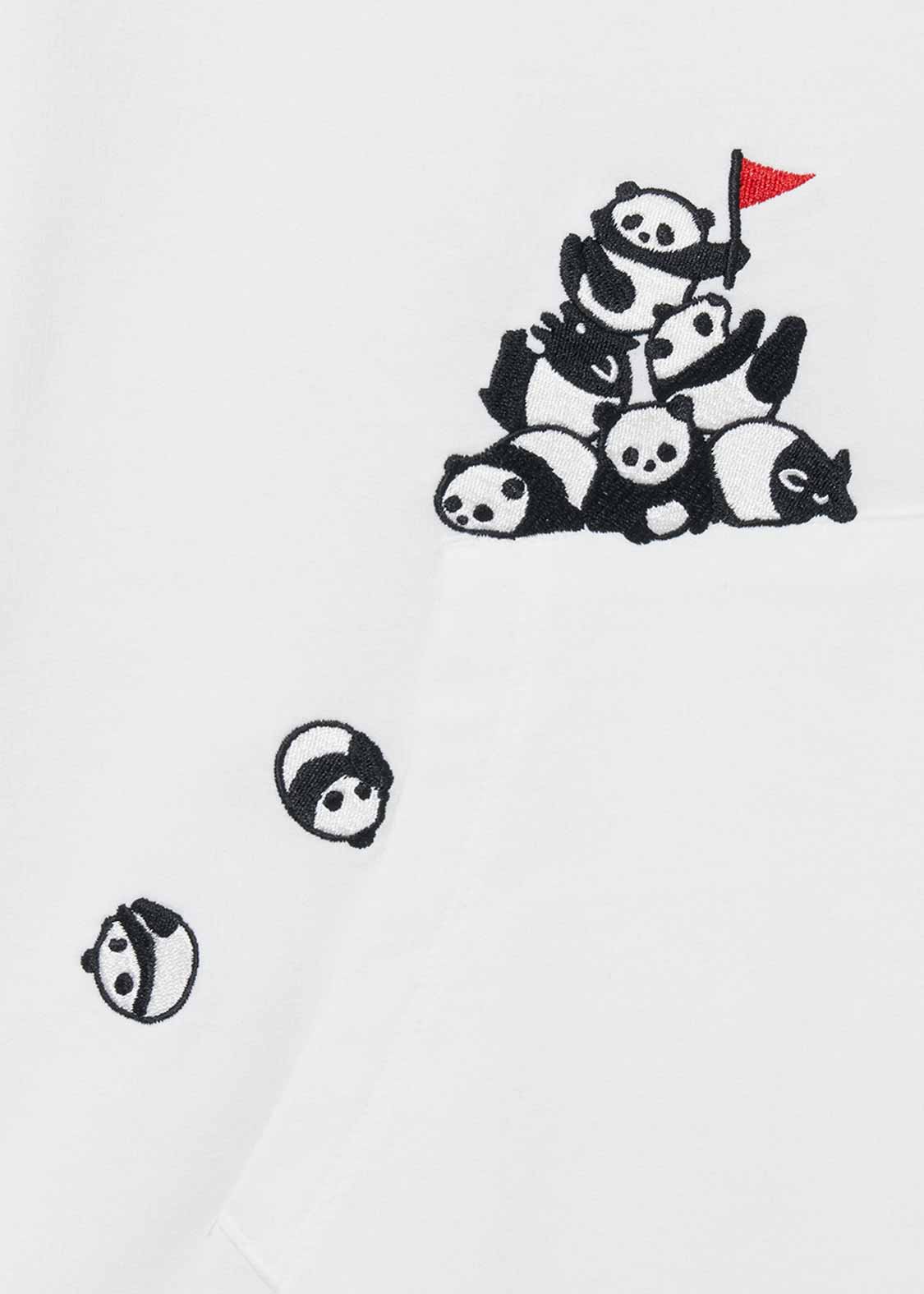 Big Silhouette Half Sleeve Parka (Rolling Pandas Symbolic)