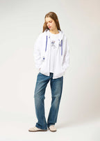 Tom and Jerry Drawstring Long Sleeve Zip Parka (Tom and Jerry_Toodles eyes)