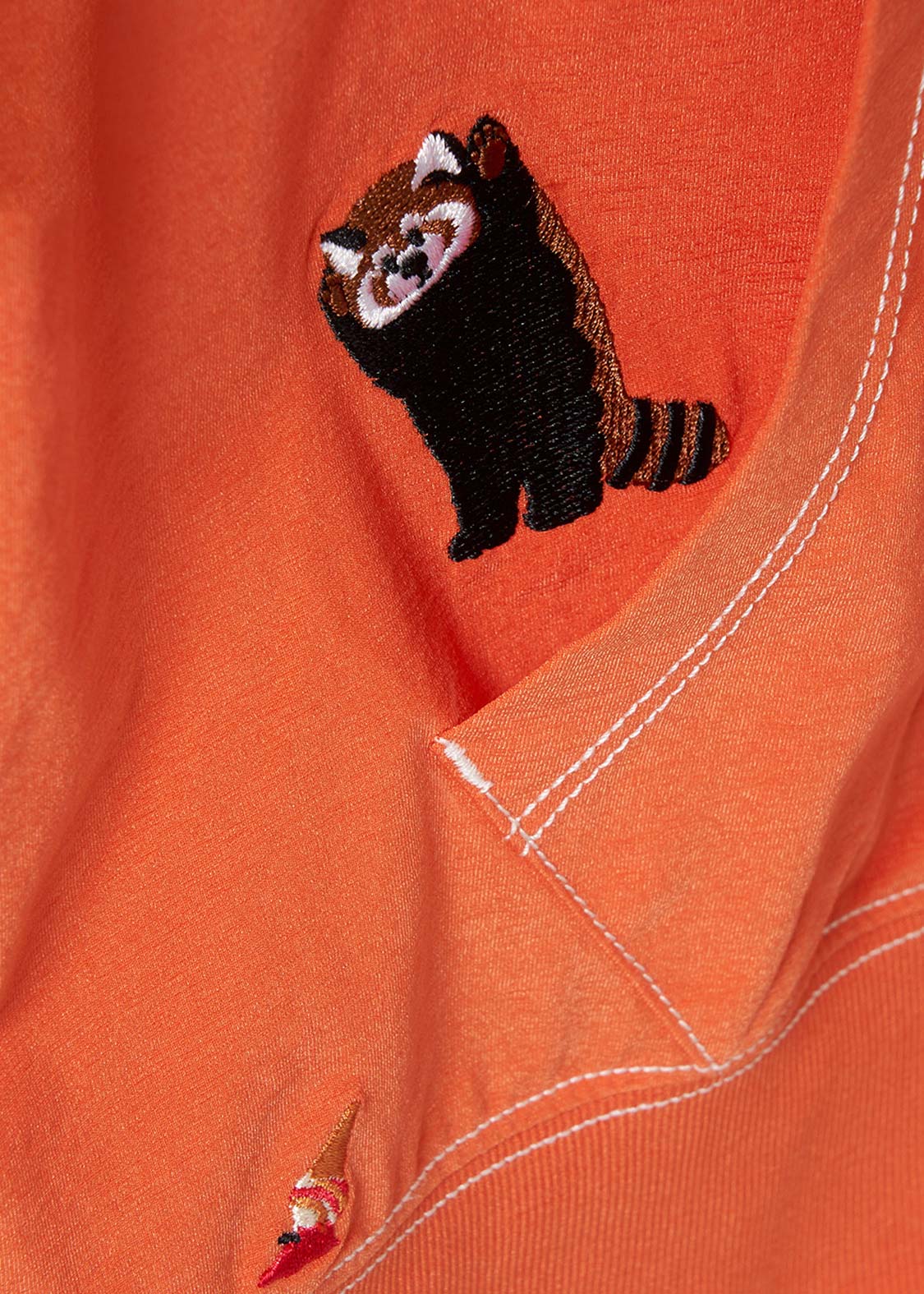 Multifunction Color Stitch Long Sleeve Zip Parka (Ikaku Yummy Dance)