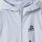 Multifunction Color Stitch Long Sleeve Zip Parka (Rolling Pandas Pennant)