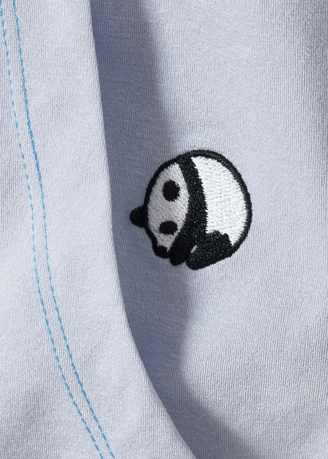 Multifunction Color Stitch Long Sleeve Zip Parka (Rolling Pandas Pennant)