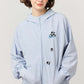 Multifunction Color Stitch Long Sleeve Zip Parka (Rolling Pandas Pennant)