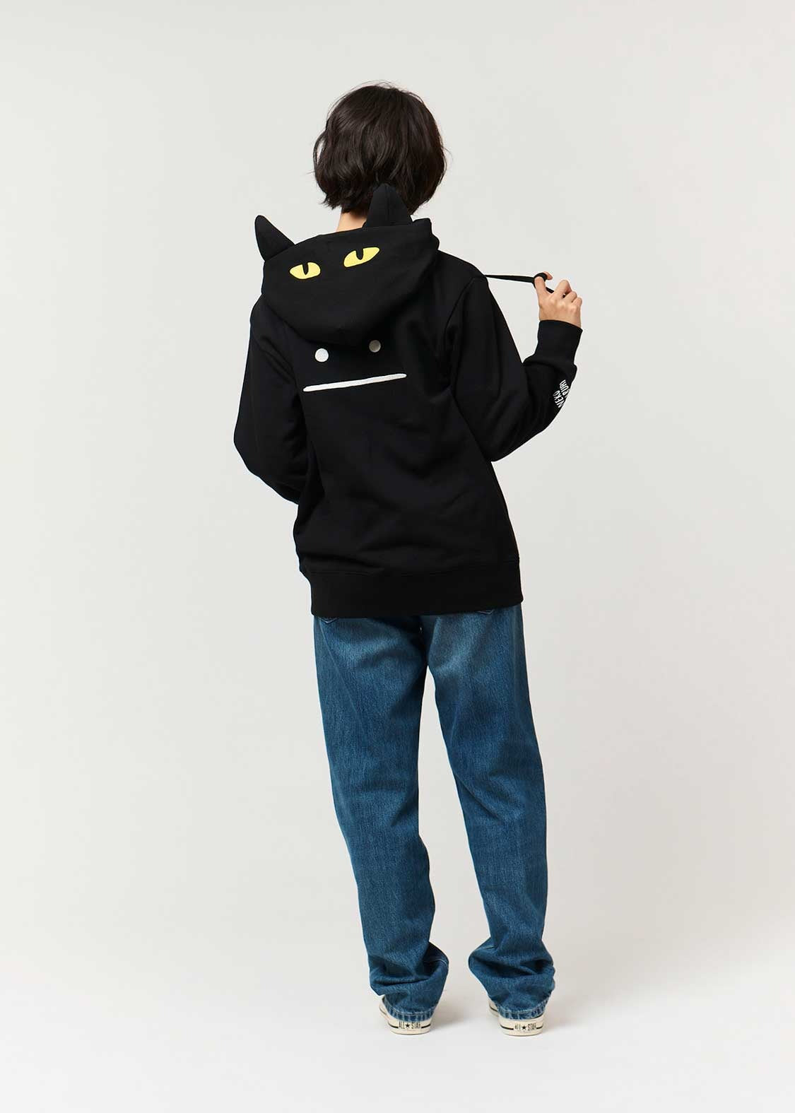 Neko Kaburi Beautiful Shadow | Fleece Back Face Zip Hoodie – Via