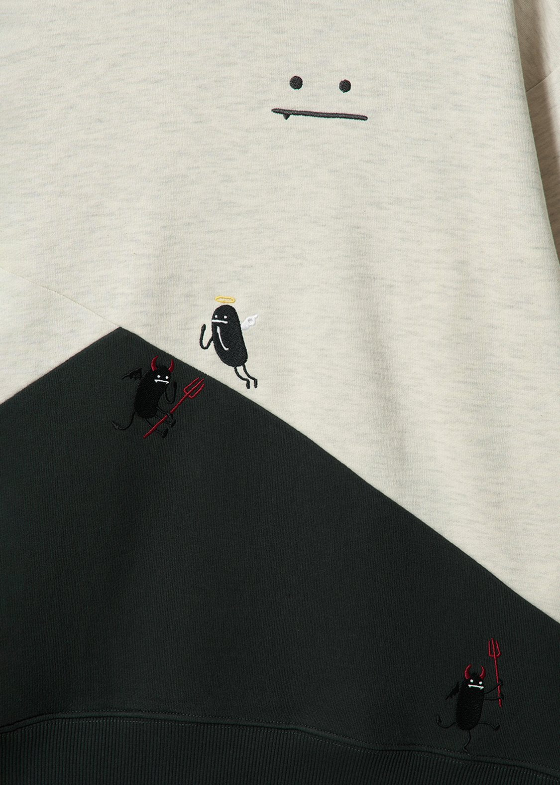 Beautiful Shadow Devil And Angel | Fleece-Lined Hoodie