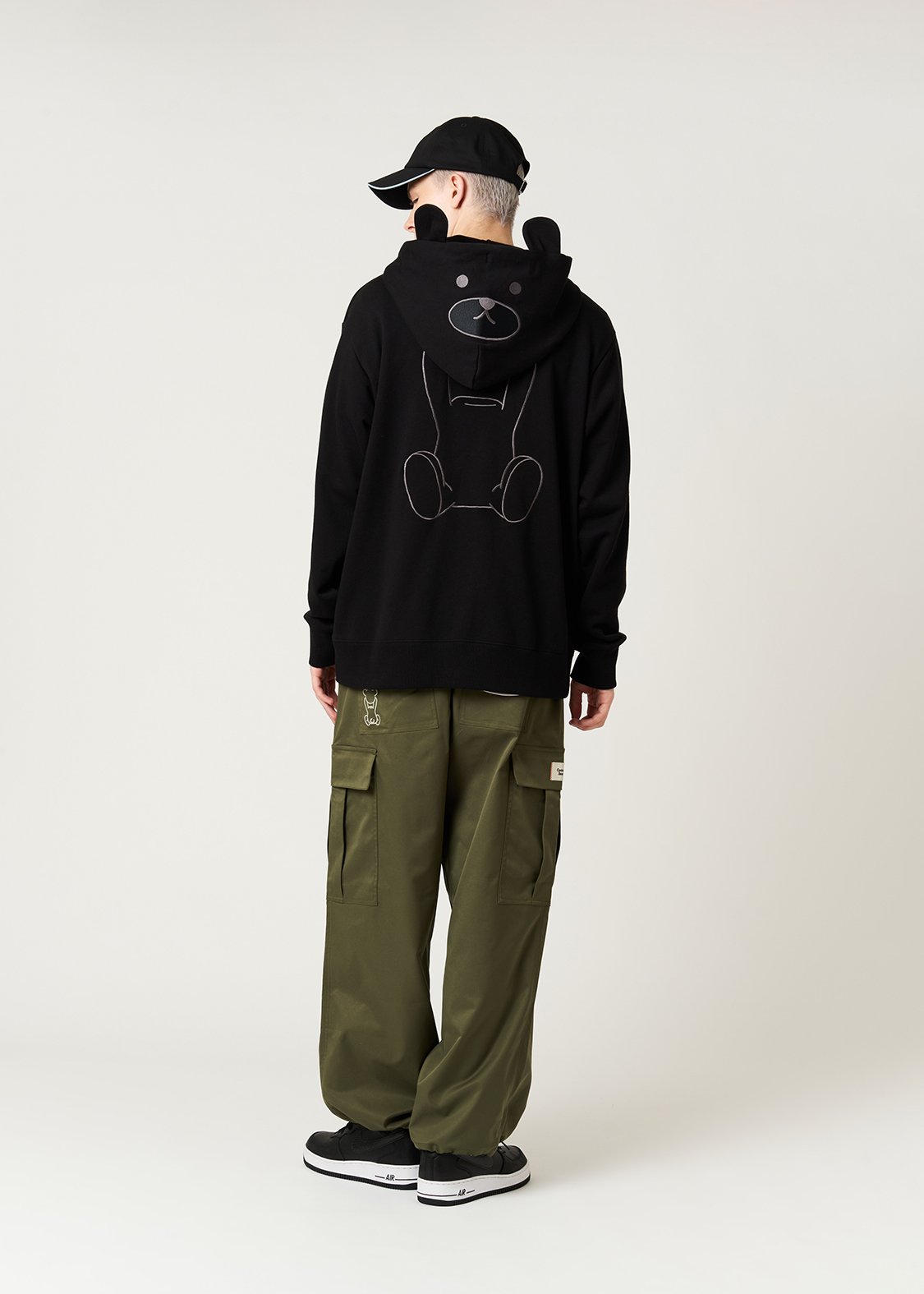 Control Bear | Fleece Back Face Zip Hoodie
