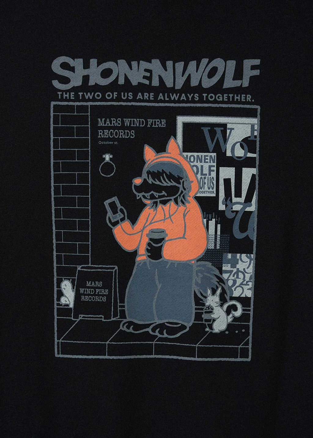 Shonen Wolf B | Fleece Zip Hoodie