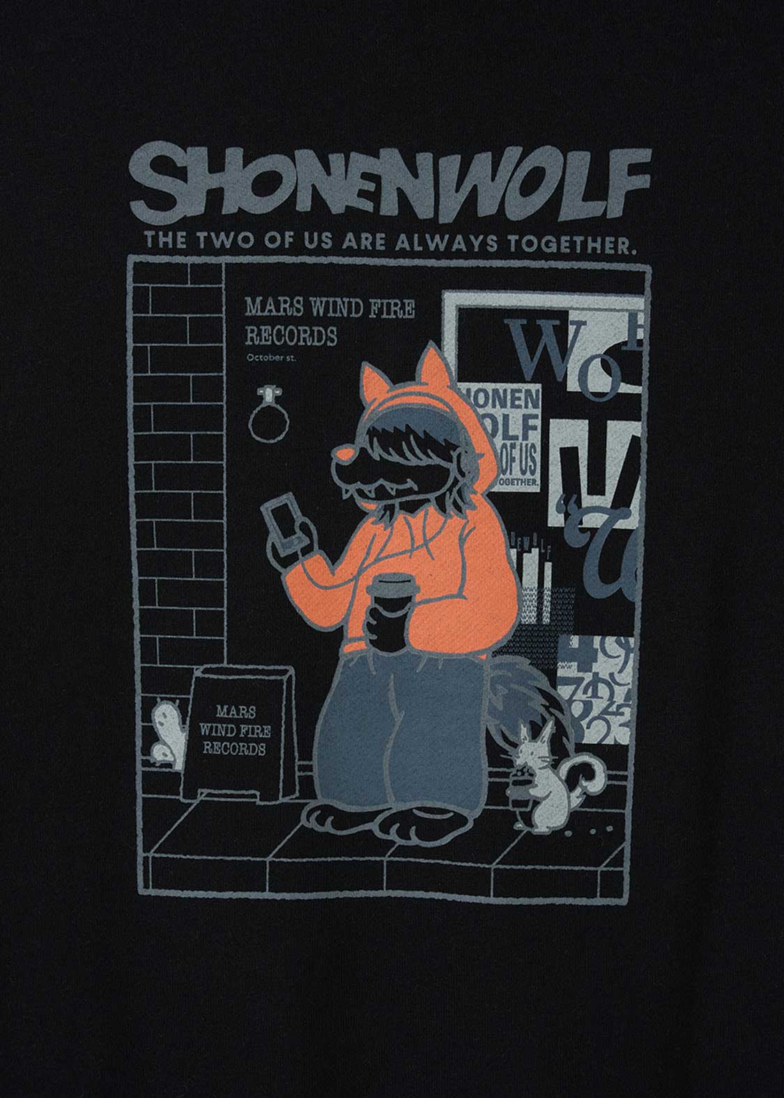 Shonen Wolf B | Fleece Zip Hoodie