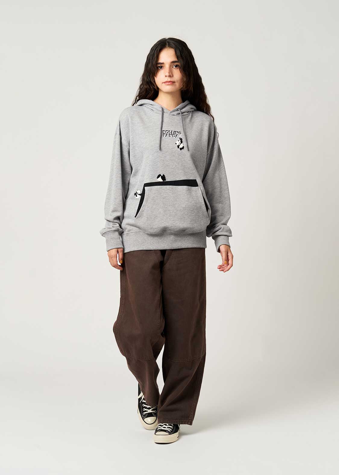 Rolling Pandas A | Fleece Hoodie