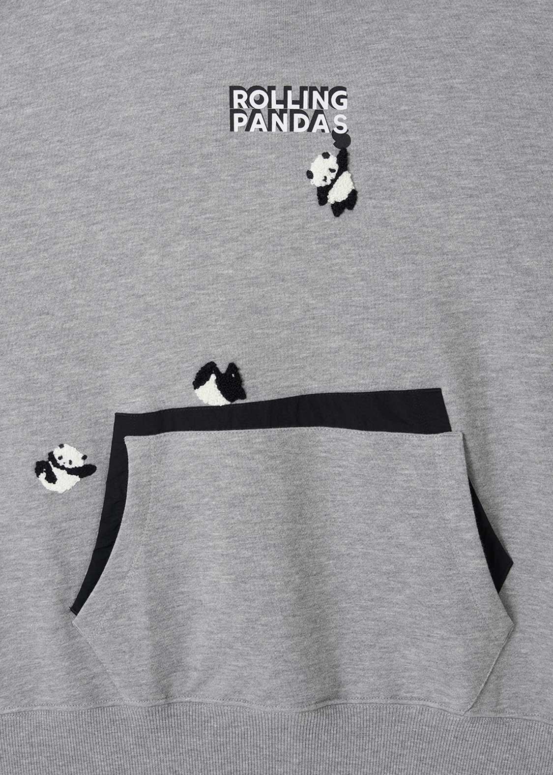 Rolling Pandas A | Fleece Hoodie