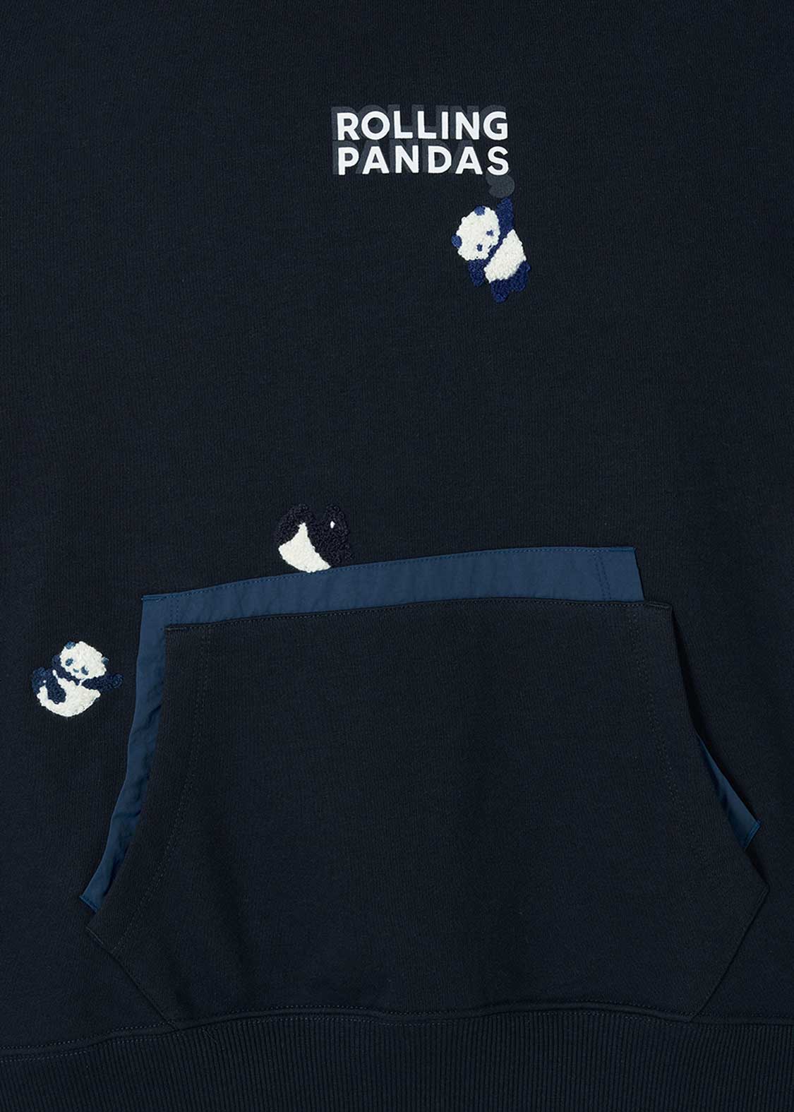 Rolling Pandas B | Fleece Hoodie