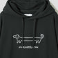 Nagasugiru Inu B | Fleece Hoodie