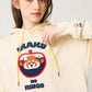 Ikaku Noringo A | Layered Fleece Big Hoodie