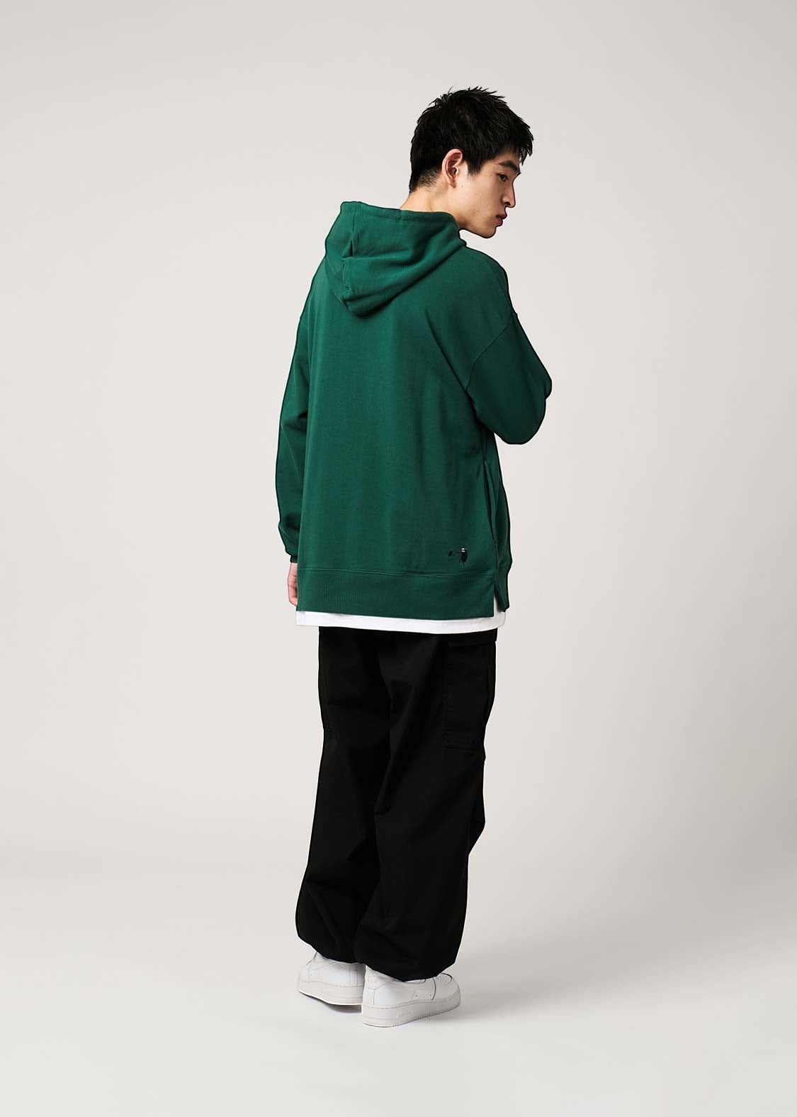Beautiful Shadow Shinobi Green | Layered Fleece Oversized Hoodie