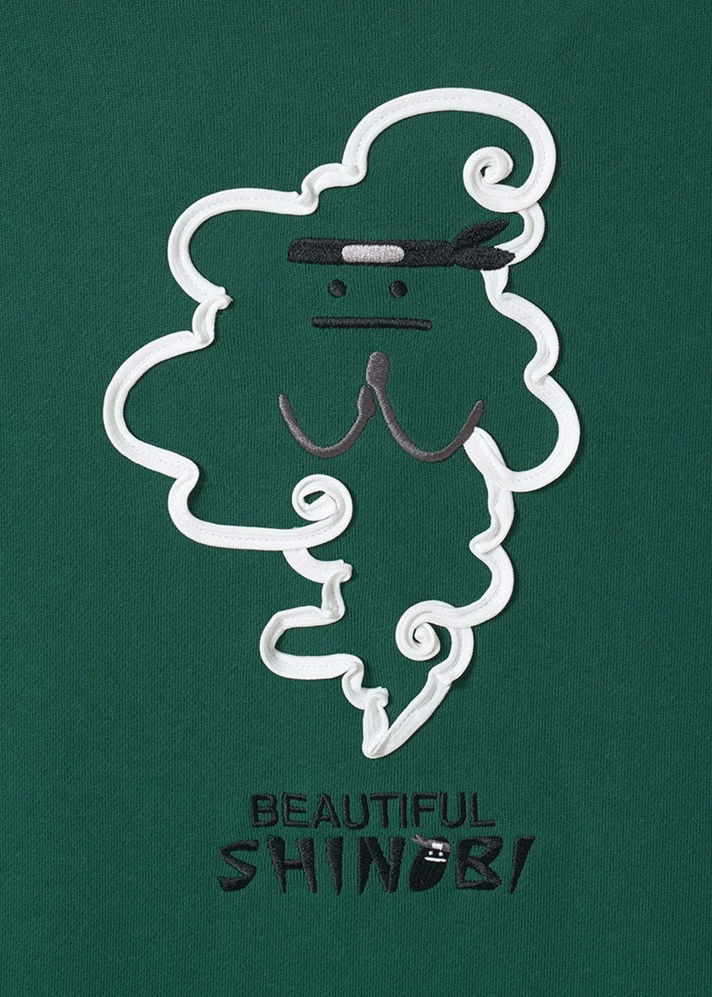 Beautiful Shadow Shinobi Green | Layered Fleece Oversized Hoodie