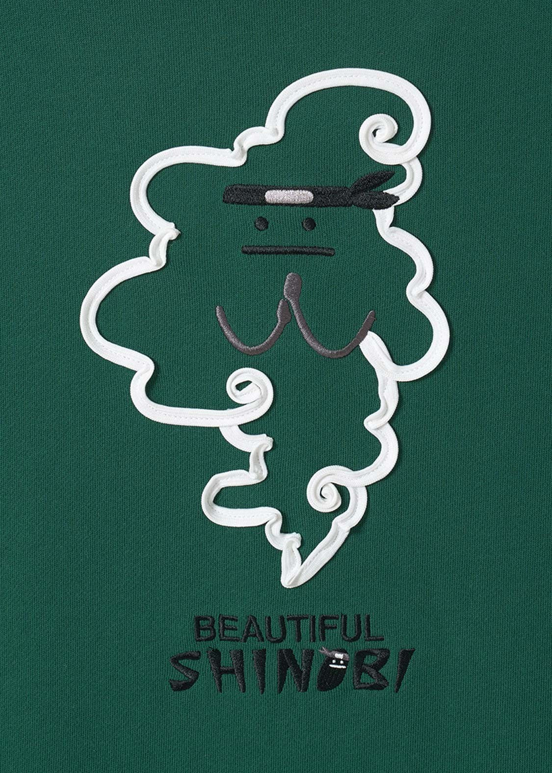 Beautiful Shadow Shinobi Green | Layered Fleece Oversized Hoodie