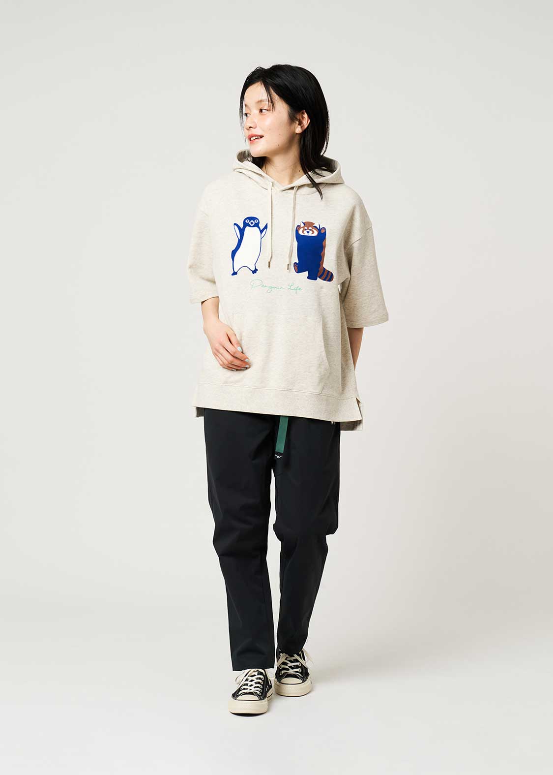 Sakazaki Chiharu – Ikaku Competition? | Oversized Short Sleeve Hoodie